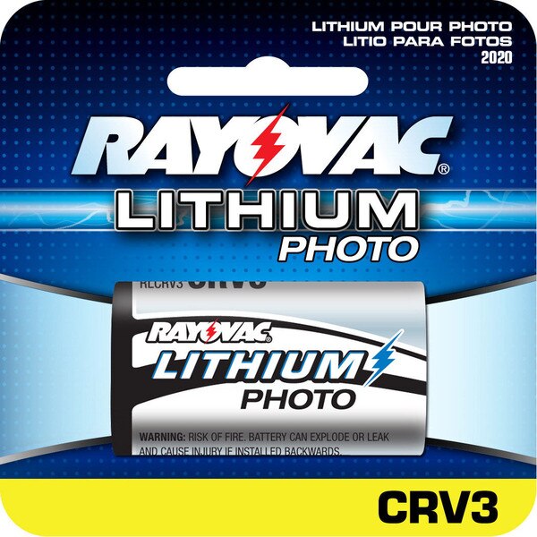 Rayovac RL CRV3 3V Lithium Photo Camera Battery